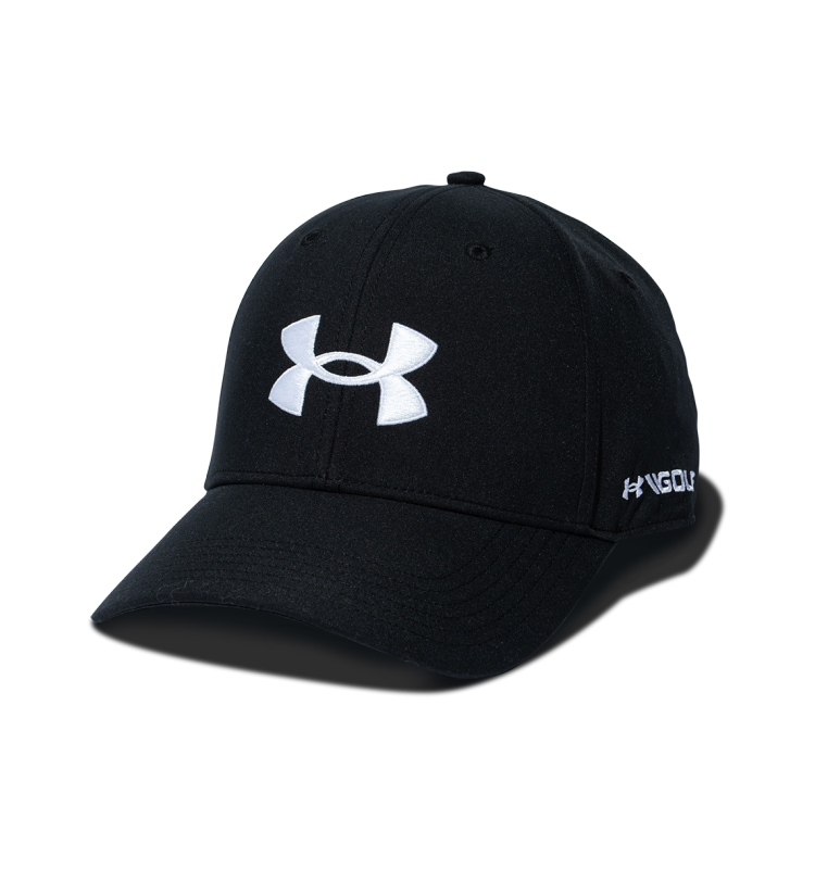 UA]男Golf96 高爾夫球帽-人氣新品| 黑色-Under Armour 安德瑪